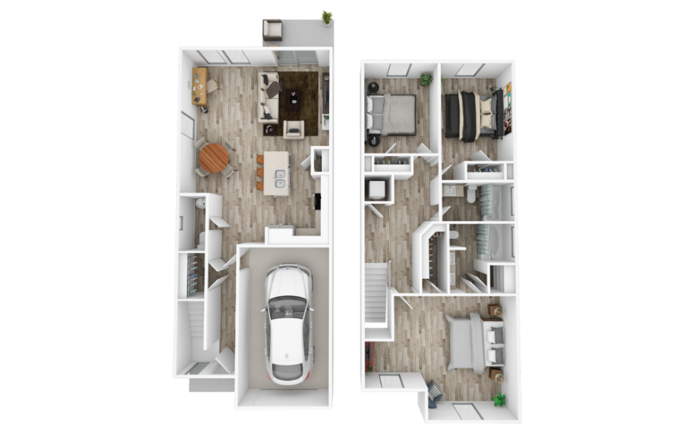 Chapin Townhome Floorplan